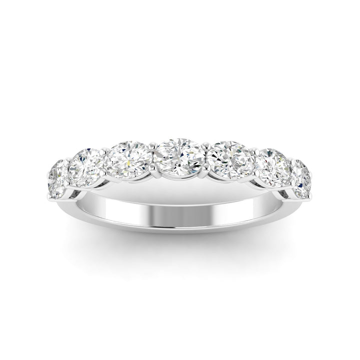 Everlee 14K Lab-Grown Ovel Diamond Band, 1.15 TDW