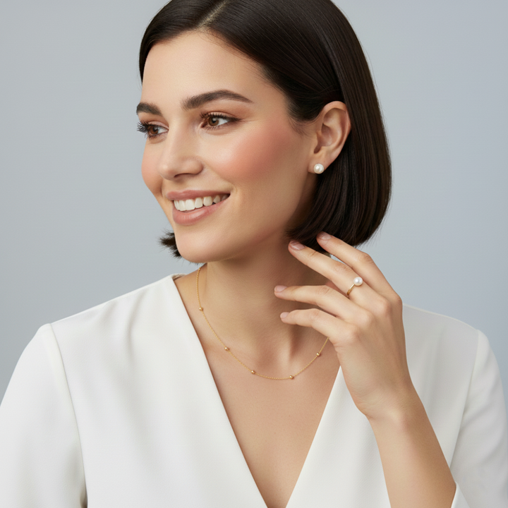 10k yellow gold beaded (2.9mm)