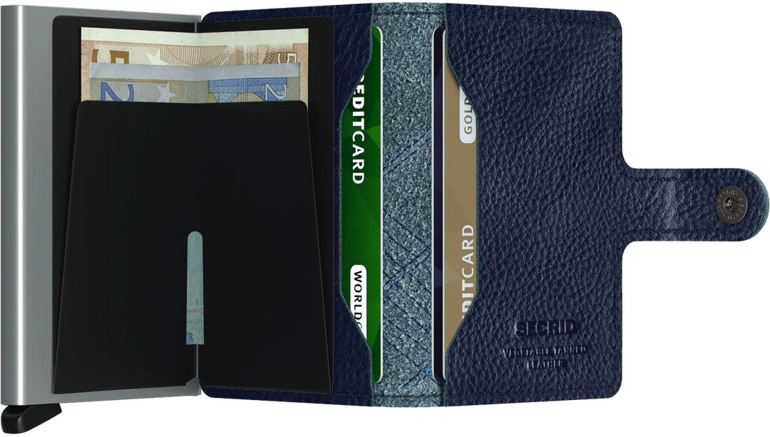 SAVE 25% - Secrid Miniwallet Stitch Linea Navy