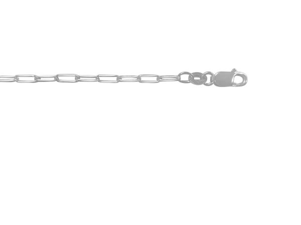 2.25MM Paperclip Link Bracelet, Sterling Silver