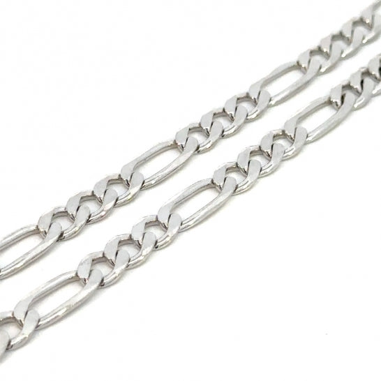 Sterling Silver Figaro Link Chain, 24"
