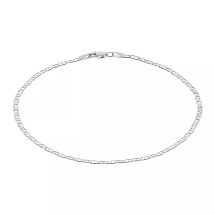 Flat Mariner Link Anklet, 9"