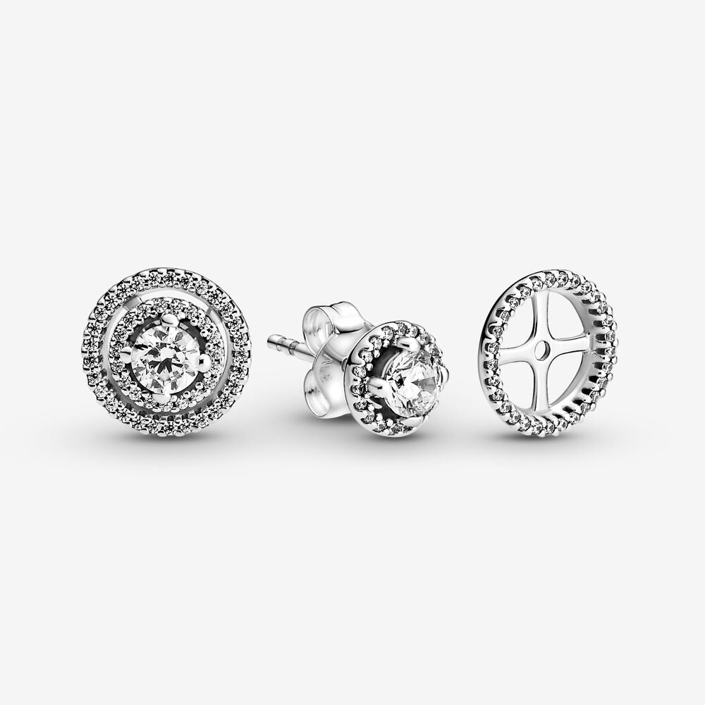 FINAL SALE - Pandora Sparkling Double Halo Stud Earrings