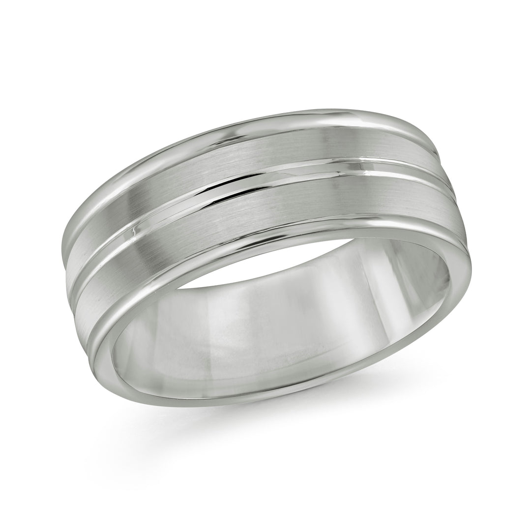 Malo Gunmetal Tungsten Ring, size 10
