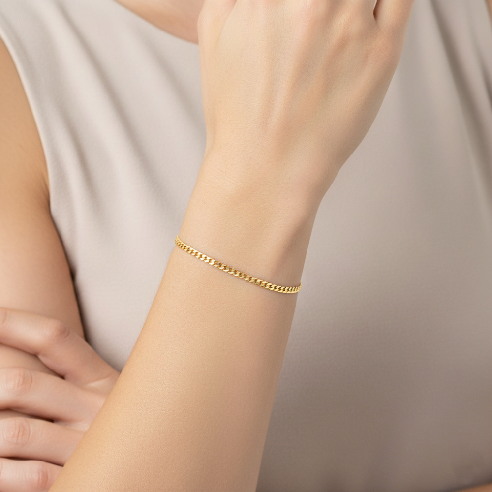 10k yellow gold 3.3mm solid cu