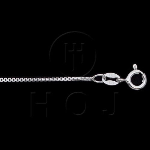 Sterling Silver Box Link Chain, 22"
