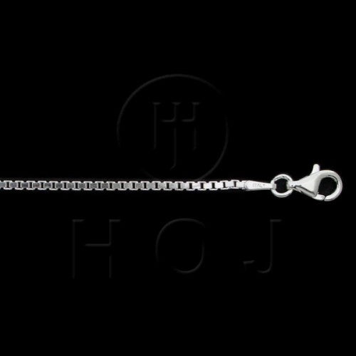 Sterling Silver Box Link Chain, 22"