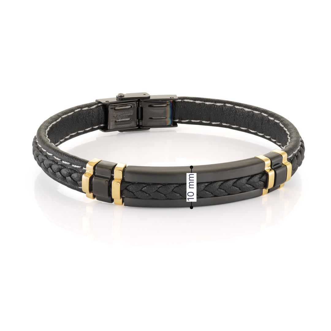 Italgem Steel black braided le