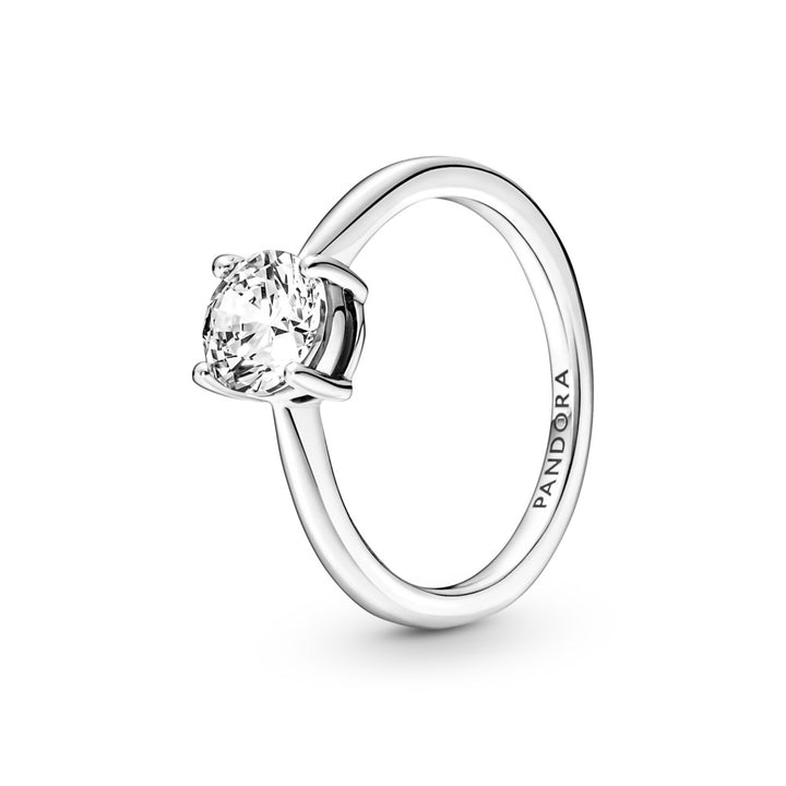 FINAL SALE- Pandora Sparkling Solitaire Ring, Size 9