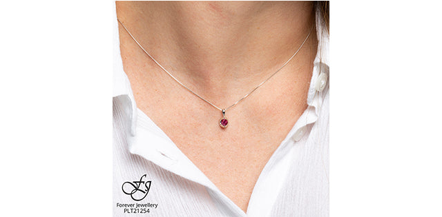 10K Ruby Pendant