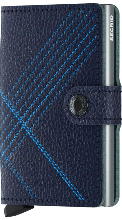 SAVE 25% - Secrid Miniwallet Stitch Linea Navy