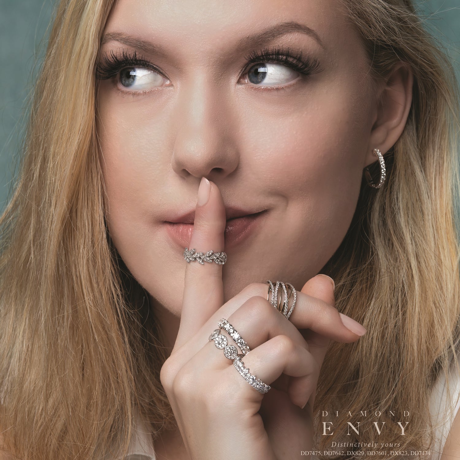 Diamond Envy 10K Hinged Diamond Hoops, 1.00 TDW