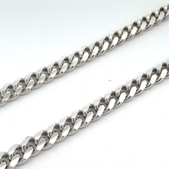 Sterling Silver Curb Link Chain, 24"