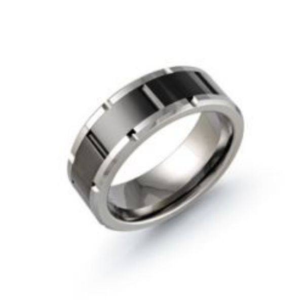Gents 8mm comfort fit tungsten