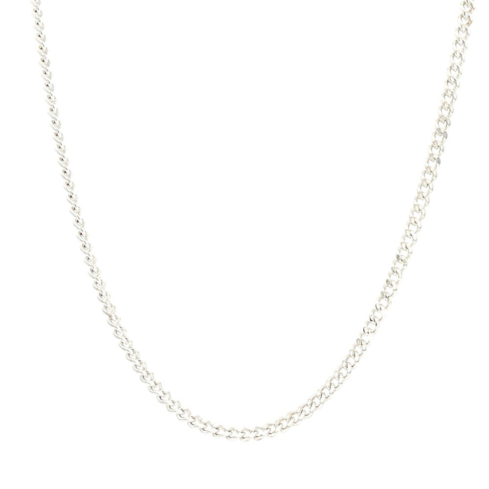 Sterling silver curb link chai