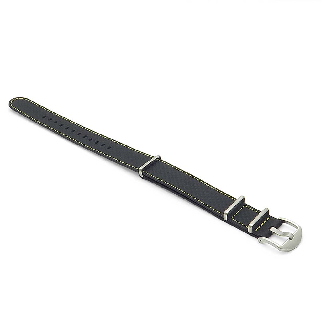 DASSARI Stealth Carbon Fiber NATO Strap, 20mm