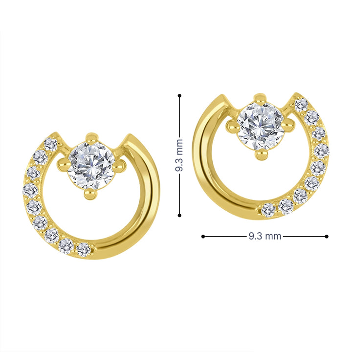 10k yellow gold stud earrings