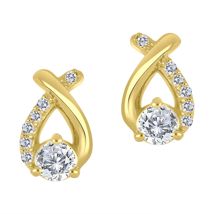10k yellow gold stud earrings