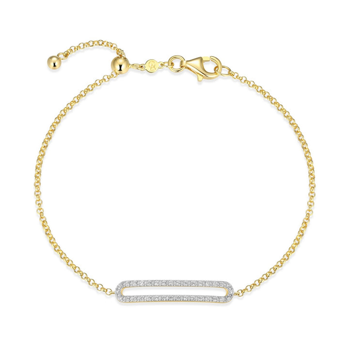 "M" lab-created diamond 18k go