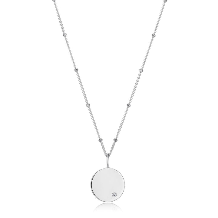 Reign Sterling Silver Disc Necklace