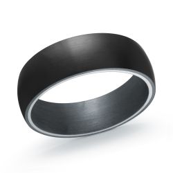 Malo Black Tantalum Ring, size 11