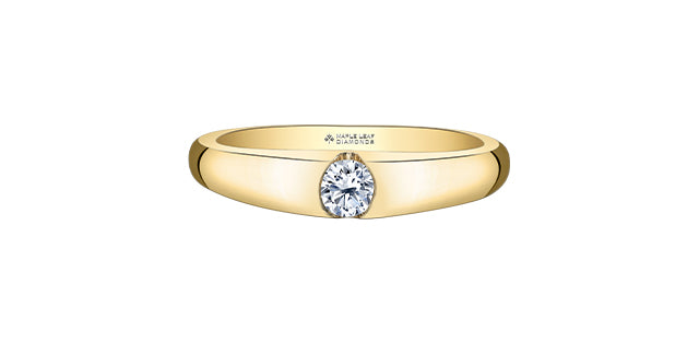 14K Canadian Diamond Band, 0.18TDW