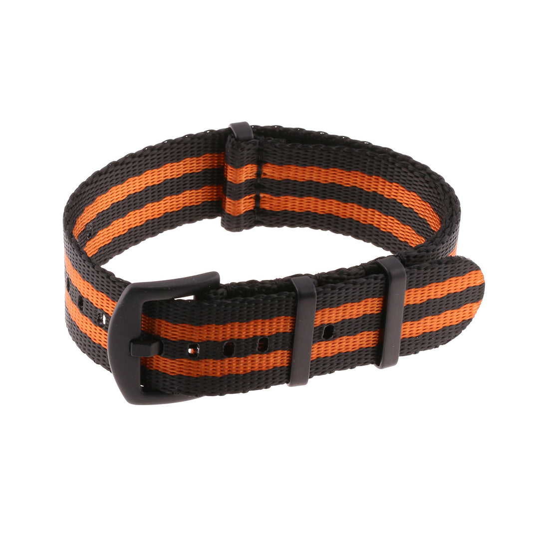 Seat belt nato strap black and