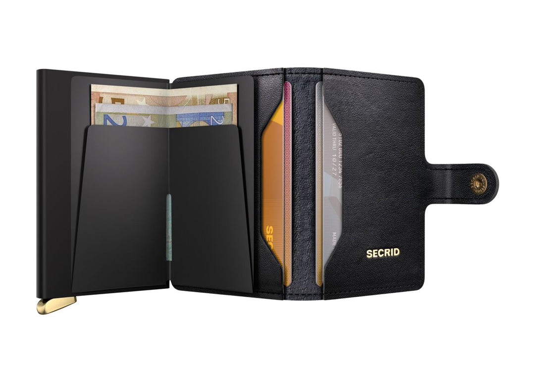 SECRID Emboss Diamond Premium Miniwallet, Black