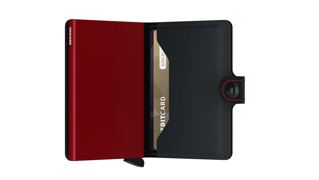 Secrid Miniwallet Matte Black & Red