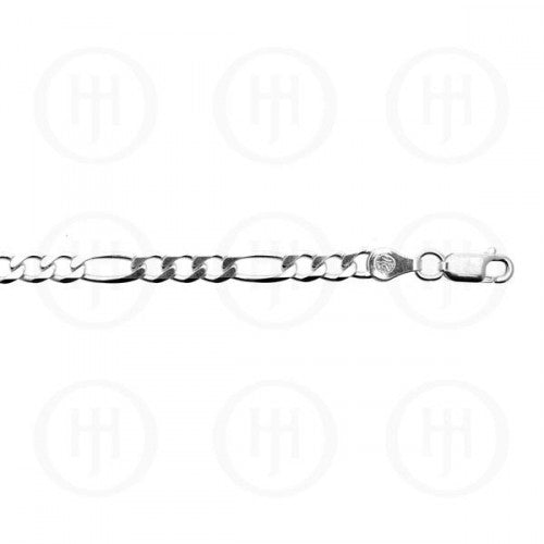 Sterling Silver 4.8mm Figaro Link Chain, 22"