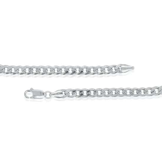 Silver Curb Link Chain, 5.5MM, 22"
