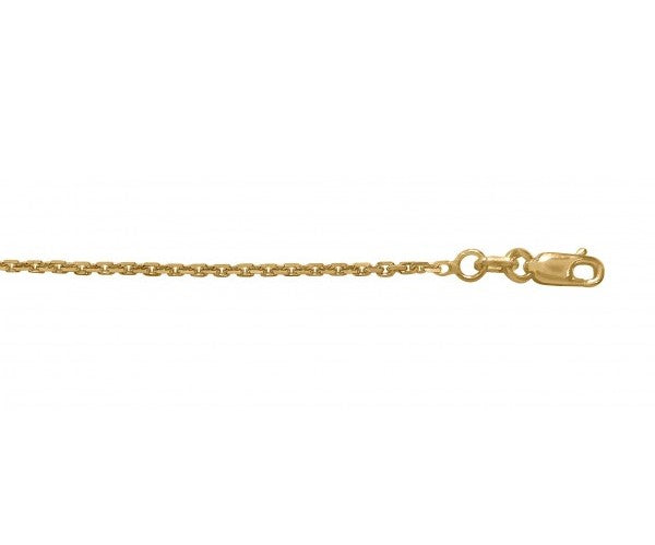 10K Oval Cable Chain, 20"