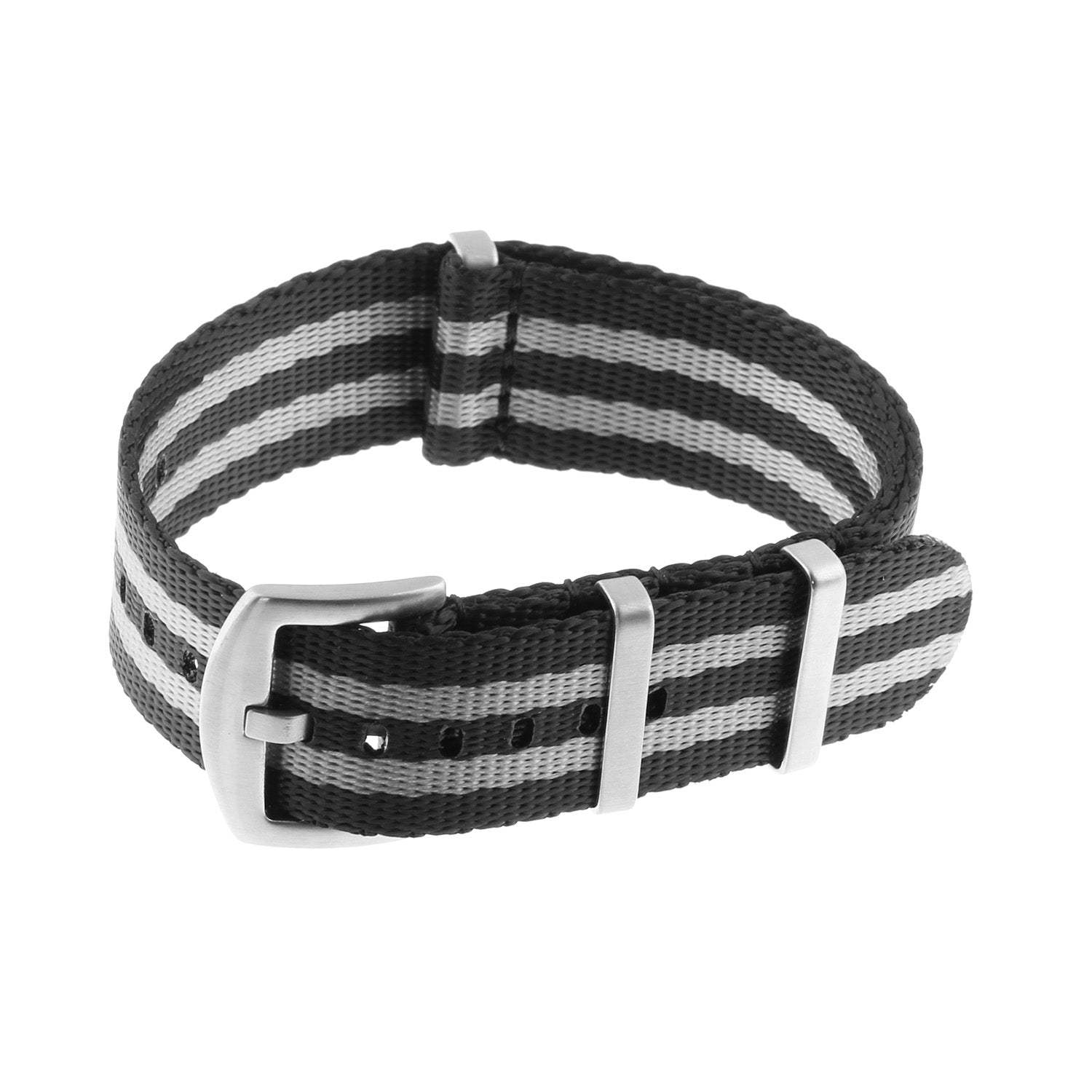 Seat belt nato strap black / g