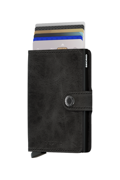 Secrid Miniwallet Vintage Black Leather