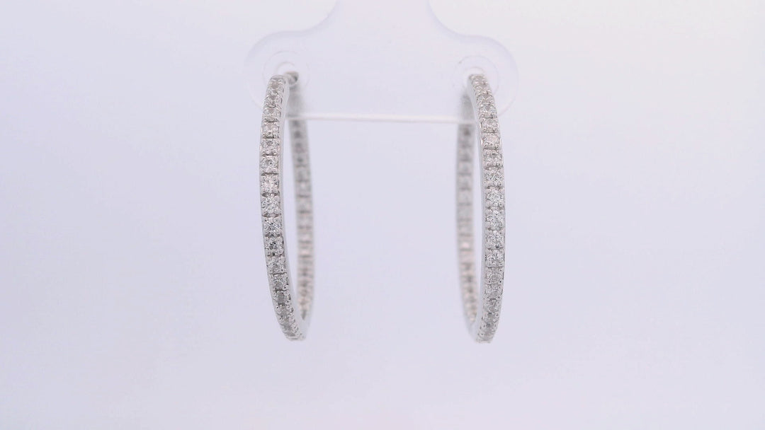 25MM Inside Out Hoop Earrings