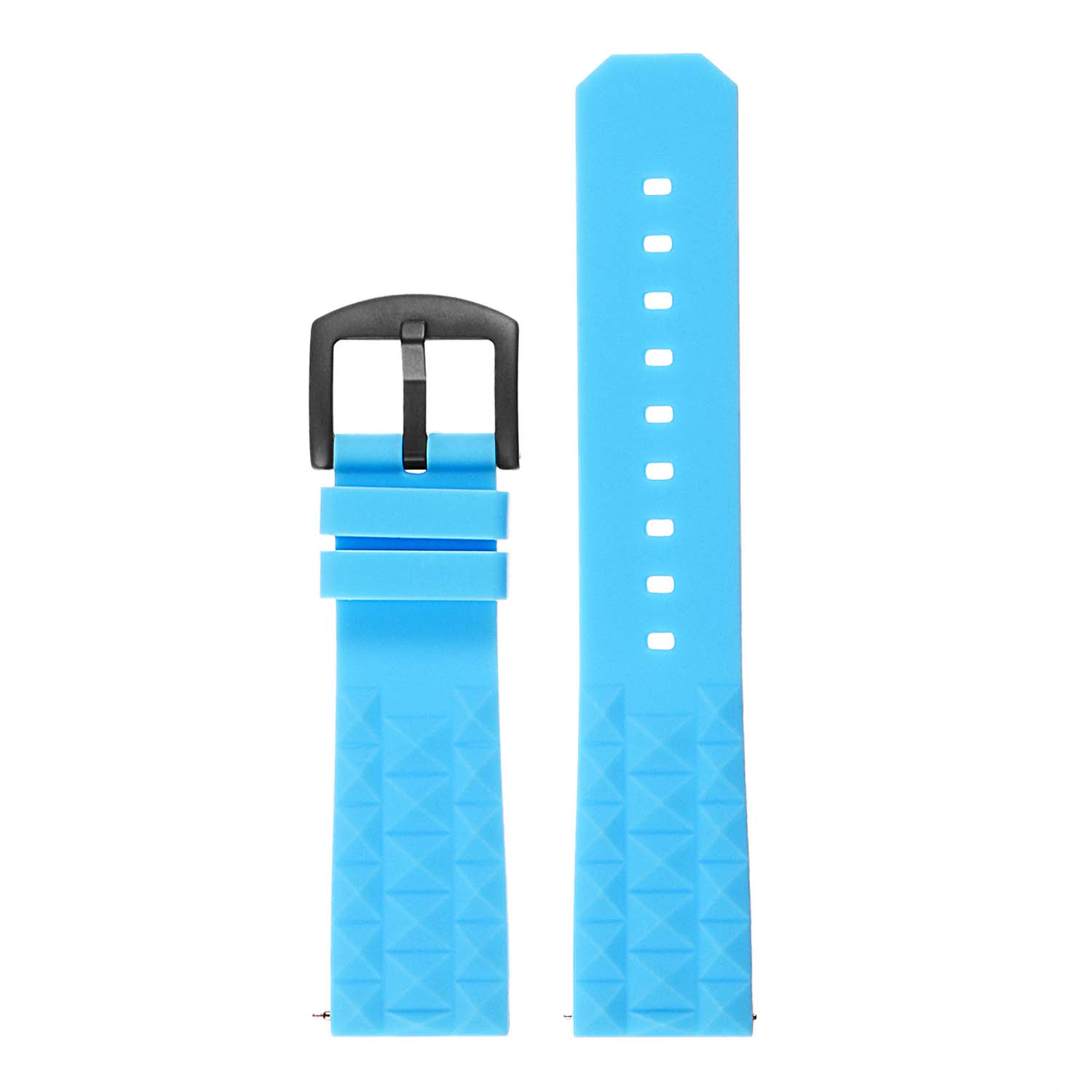 Super waffle light blue rubber