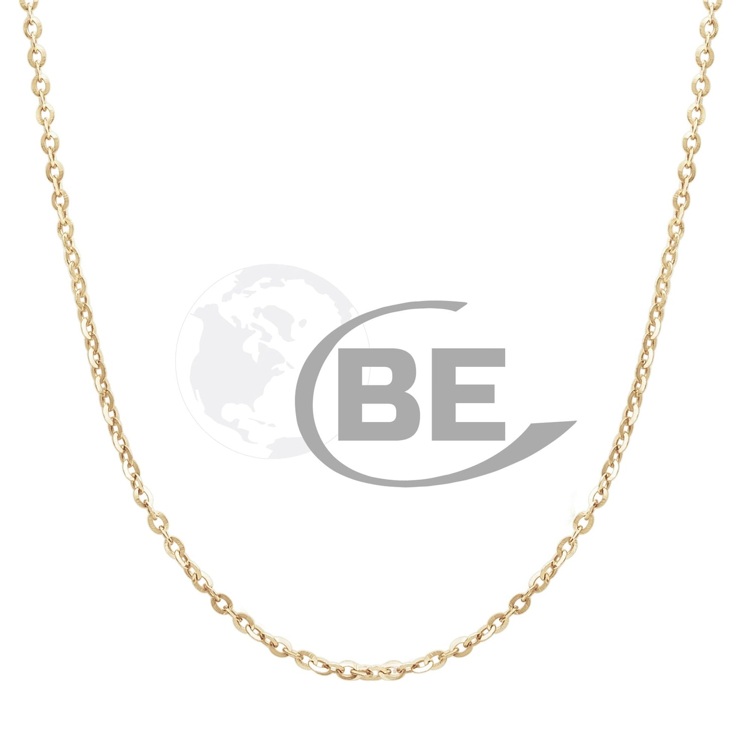 10 Karat Rolo Chain, 18"