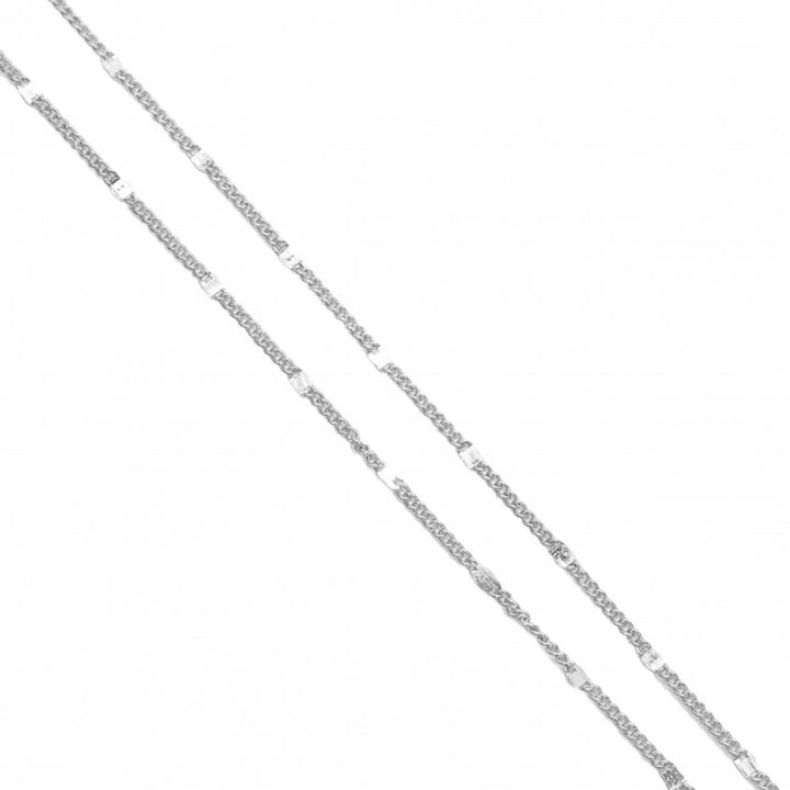 Sterling Silver Station Chain- 18"