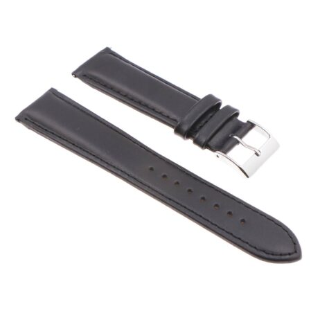 Black Padded Classic Leather Strap