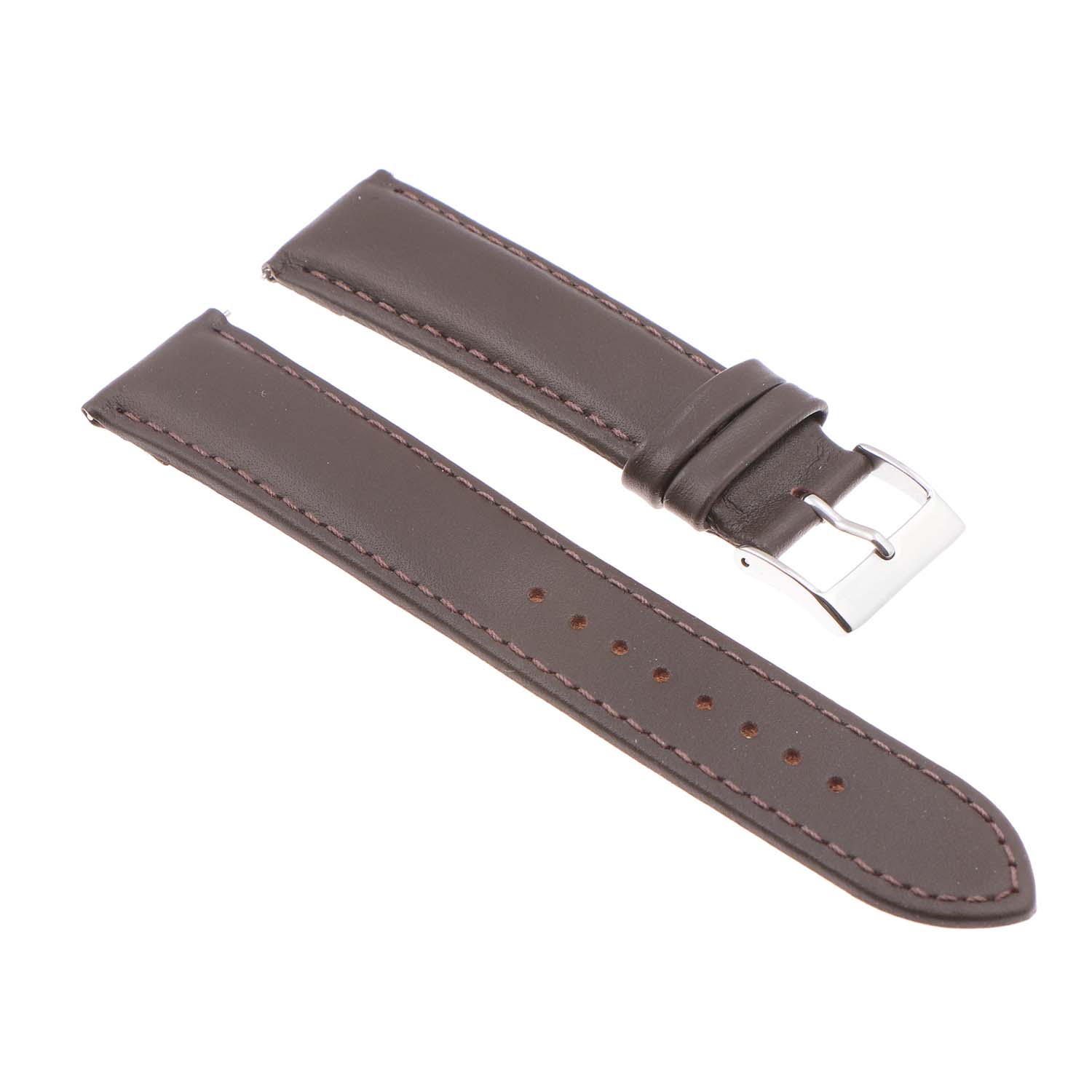 22mm XL brown leather strap